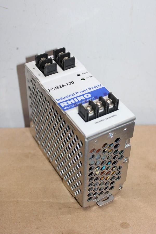 Used RHINO INDUSTRIAL POWER SUPPLY PBS24-120 240 VAC 2 AMP **WARRANTY**