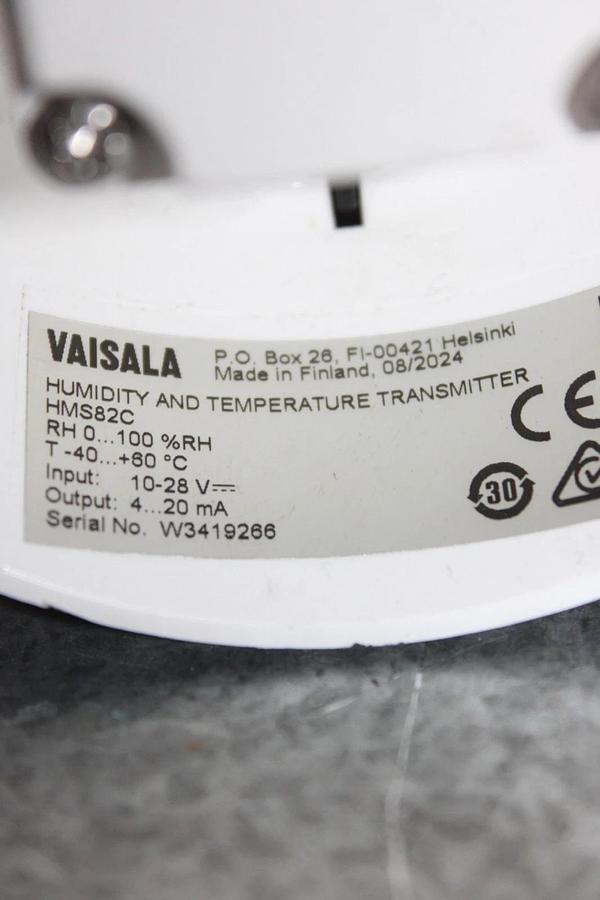 Used VAISALA HUMIDITY AND TEMPERATURE SENSOR HMS82C 28 VDC 20 mA **WARRANTY**