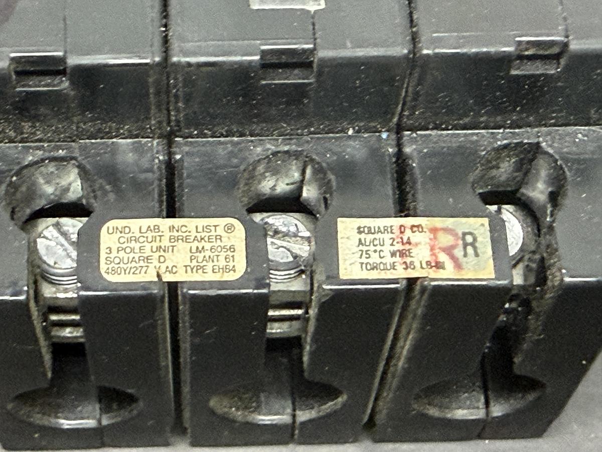 Used MARATHON FUSE HOLDER 6R60A3B 600 VOLT 60 AMP FOR CLASS R FUSES