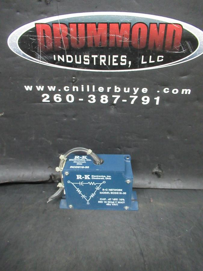 Used RK ELECTRONICS RC NETWORK RCD518-30 480 VAC 7 WATT 18 OHM **WARRANTY**