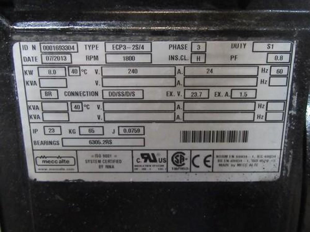 Used NEW 8 KW GENERATOR ISUZU DIESEL 3CA1 YANMAR 277/480 V RE-CONNECTABLE 120/240 V