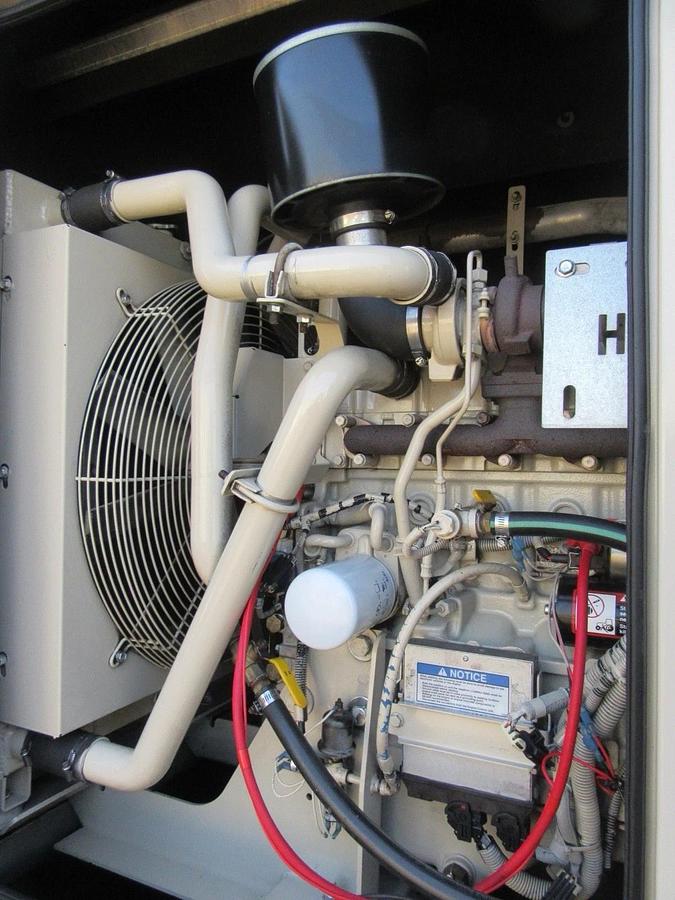 Used 60 KW DIESEL GENERATOR KATOLIGHT 120/240V RE-CONNECTABLE SOUND ENCLOSED 854 HRS