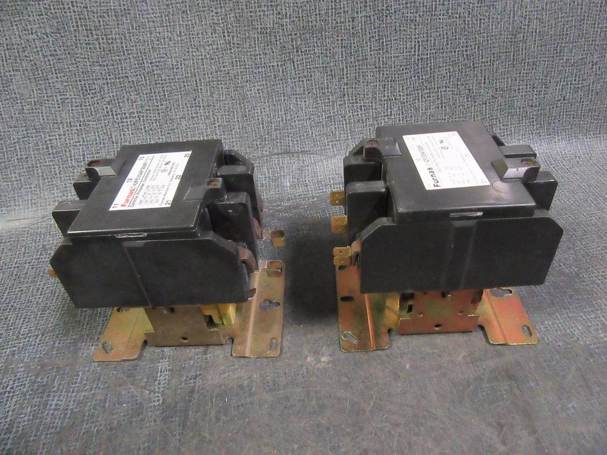 Used (1) FURNAS CONTACTOR 42FE35AF306R 75 AMP 600V 3 PHASE 110-120V COIL HN53HG120C