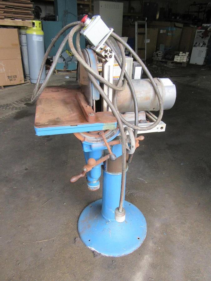 Used 15" STATE MFG 2 HP 208-230/460 VAC 3 PHASE STEEL OR WOOD DISC SANDER MODEL D15