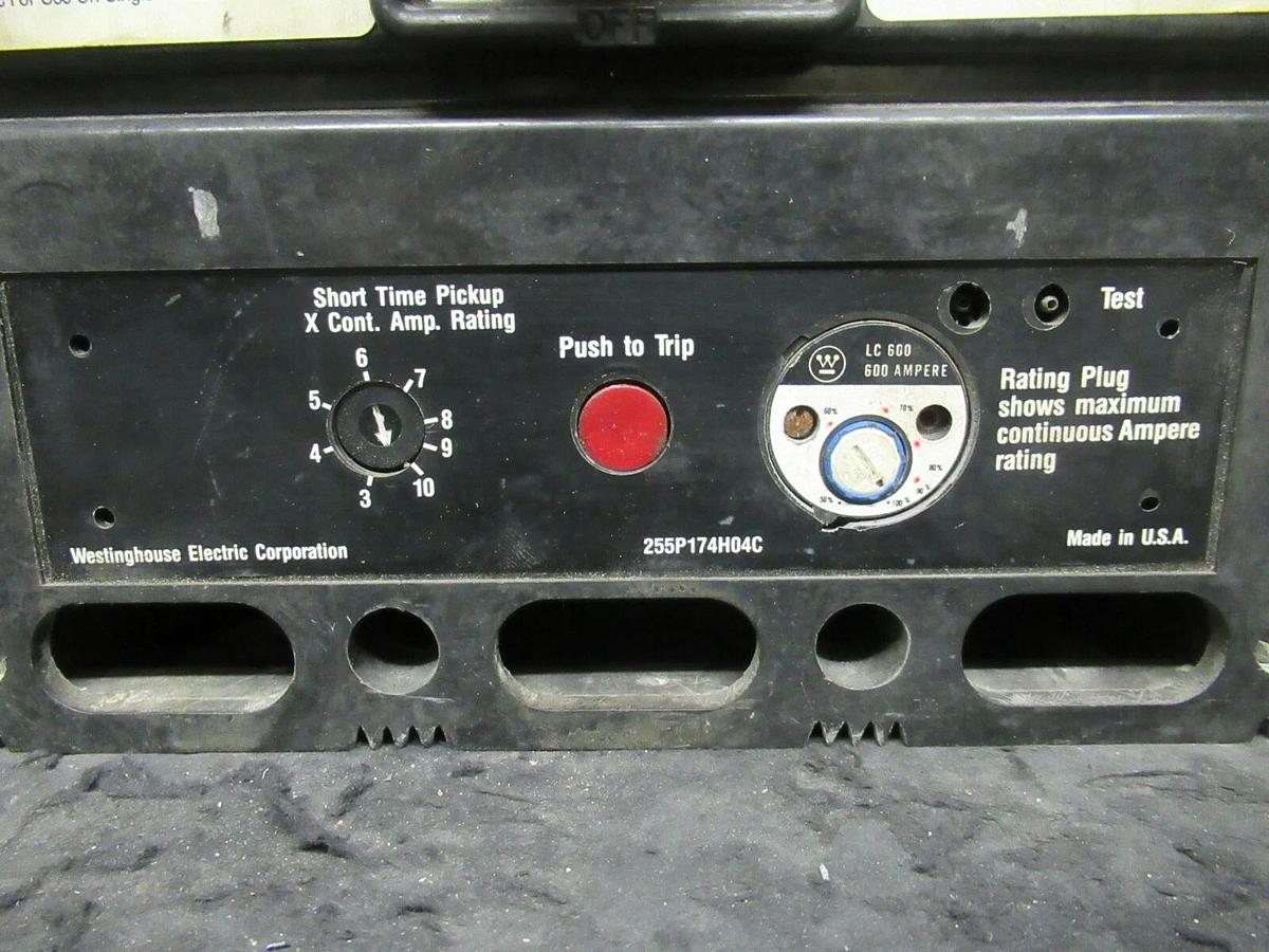 Used WESTINGHOUSE CIRCUIT BREAKER LC3600F 600 AMP 600 VAC 3-POLE **WARRANTY**