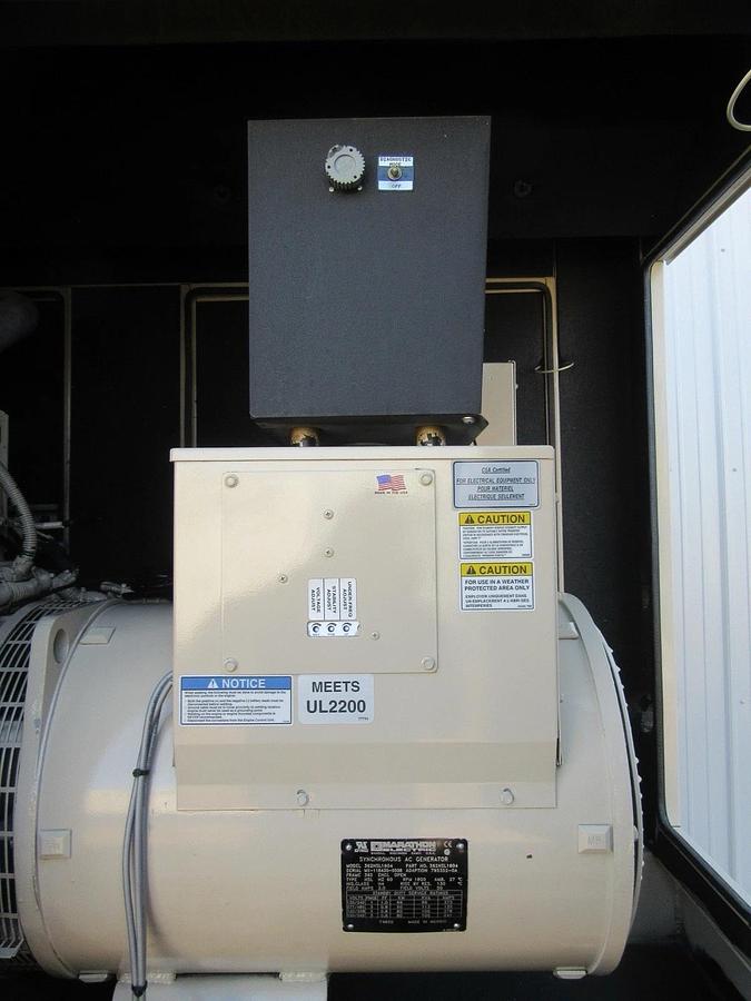 Used 60 KW DIESEL GENERATOR KATOLIGHT 120/240V RE-CONNECTABLE SOUND ENCLOSED 854 HRS
