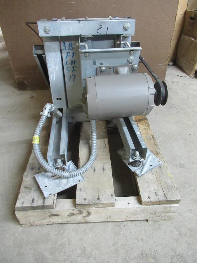 Used BROWNING FAN V-BELT DRIVE MODULE 0400 1660 RPM 1 HP H3J165B SQUIRREL CAGE