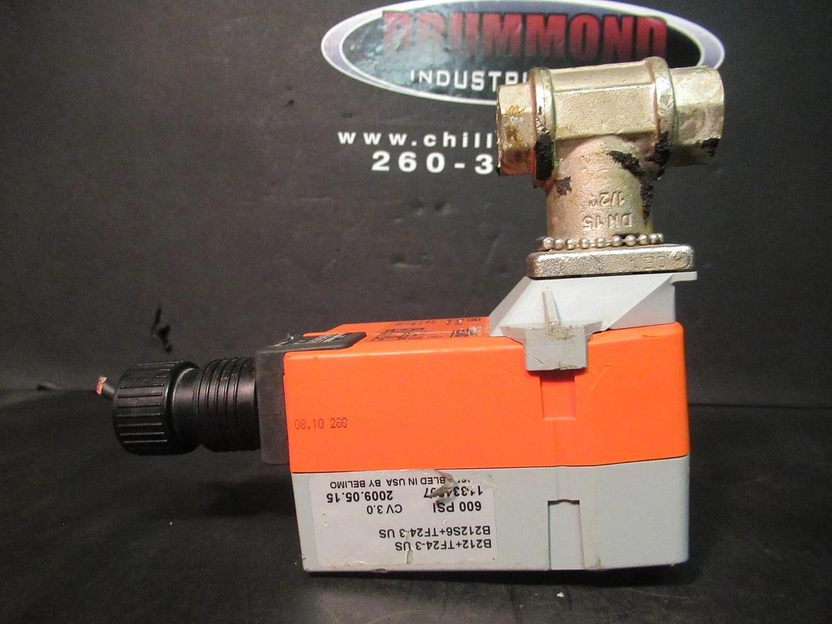 Used BELIMO 3-WAY SPRING ACTUATOR TF24-3 24 VAC 2.5 WATT 600 PSI NEMA 2 CLASS 2