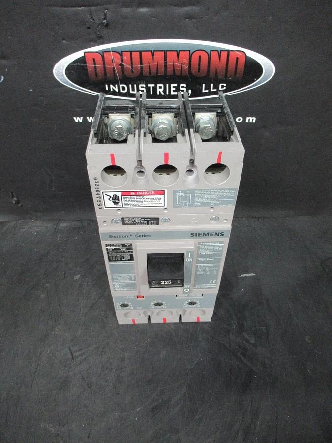 Used SIEMENS SENTRON BREAKER HFXD63B225 225 AMP 600 VAC 3-POLE TYPE: HFXD6