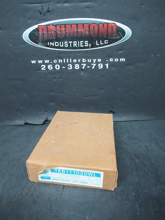 Used GE CIRCUIT BREAKER TEB111020 20 AMP 120 VAC SINGLE POLE **NEW IN BOX**