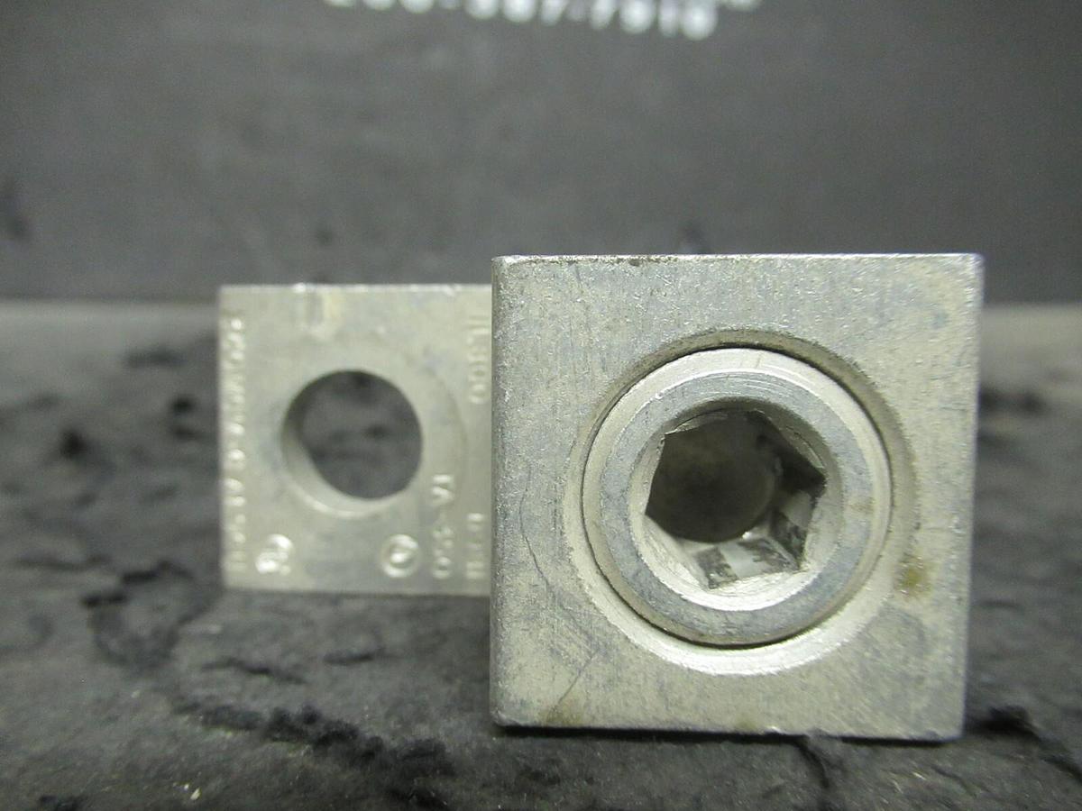 Used (6) QTY ILSCO TA-350 1 (SINGLE) BARREL MECHANICAL CONNECTOR LUG TAP 350 MCM - 6