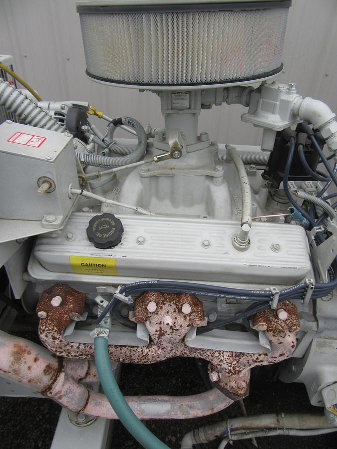 Used 60 KW GENERATOR NAT GAS PROPANE 120/240V RECONNECTABLE 5.7PSI VIDEO