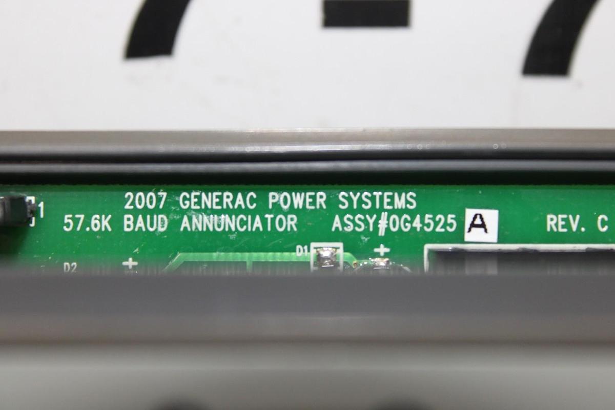 Used GENERAC 57.6K BAUD ANNUNCIATOR 0G4525A REV. C **WARRANTY**
