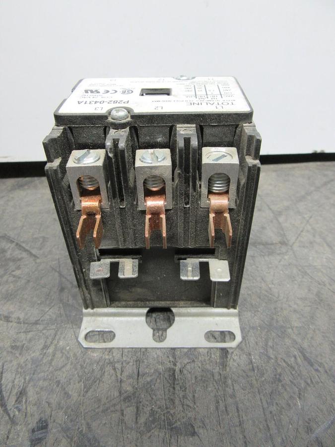 Used TOTALINE P282-0413A 40 AMP 600 VAC 25 HP 3-POLE COIL: 24 VAC **WARRANTY**