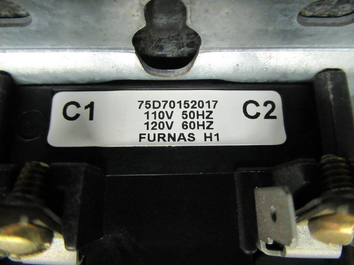 Used FURNAS CONTACTOR 42BF35AFAJ0 HN53CC115J 30 AMP 600 VAC 10 HP 3 POLE COIL: 120V