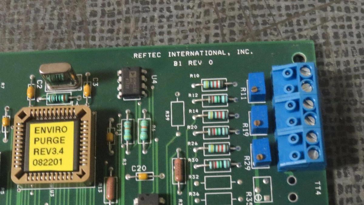 Used REFTEC INTERNATIONAL INC. CONTROL CIRCUIT BOARD MODEL: B1 REV 0 # XPC101B-1