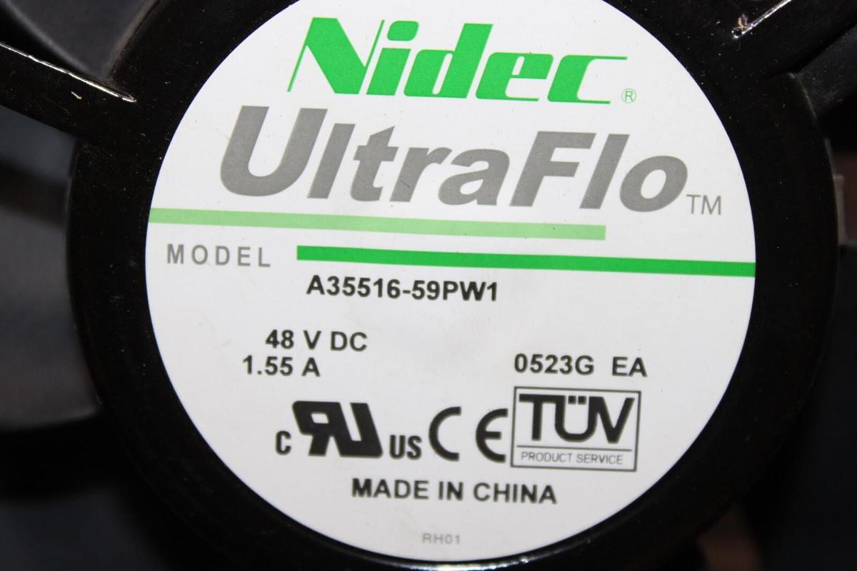 Used LOT OF 3 NIDEC ULTRAFLO COOLING FAN A35516-59PW1 48 VDC 1.55 AMP **WARRANTY**