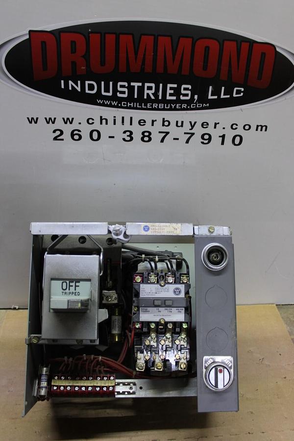 Used WESTINGHOUSE TYPE W MOTOR CONTROL BUCKET 12" SIZE 1 STARTER 27 AMP W/ DOOR