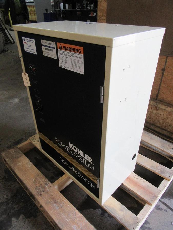Used 150 AMP KOHLER ASCO ATS AUTOMATIC TRANSFER SWITCH K-164231-150 240 V 1 PH 60 HZ