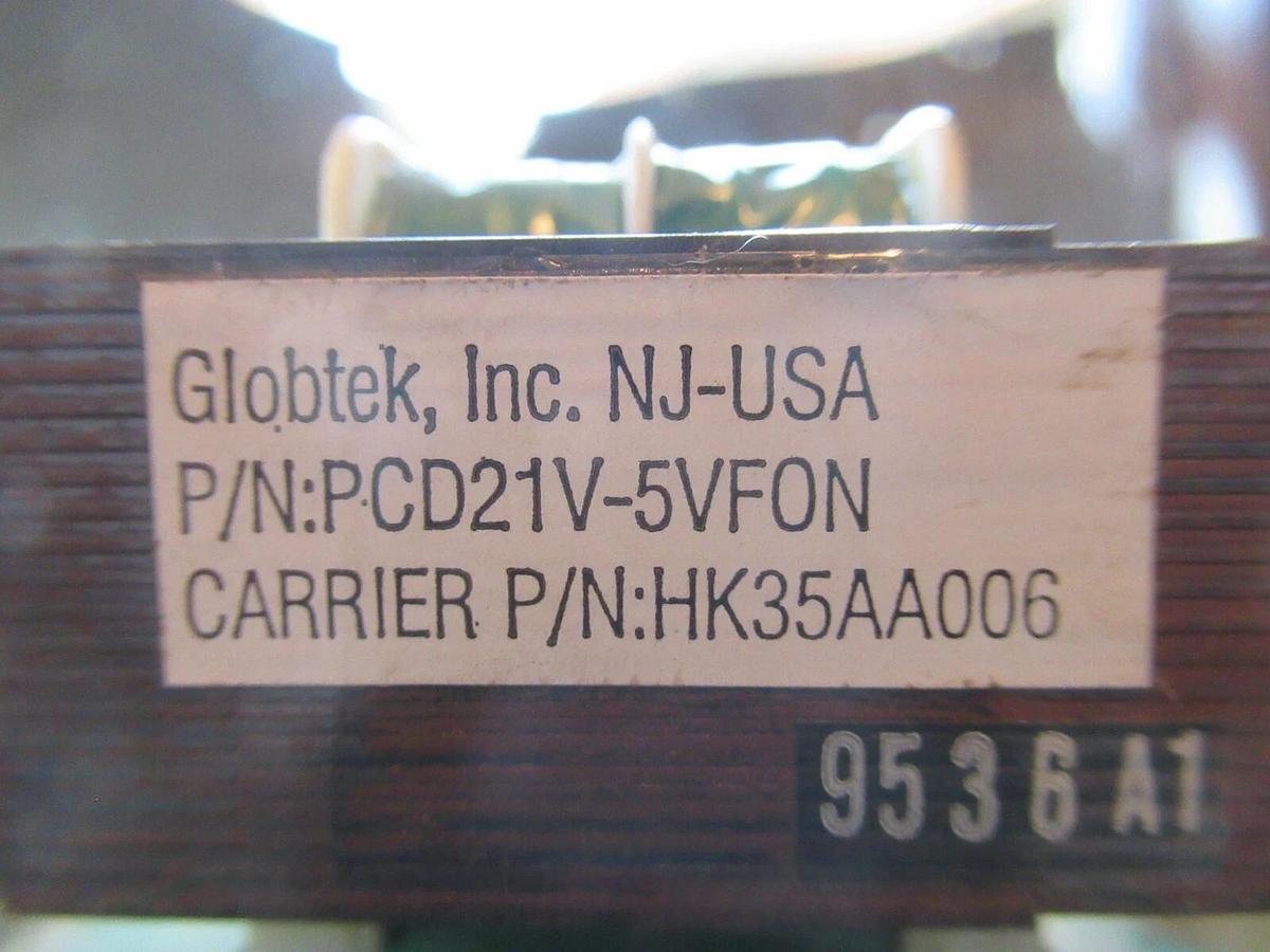 Used GLOBETEK CIRCUIT BOARD PCD21V-5VFON HK35AA006 **WARRANTY INCLUDED**