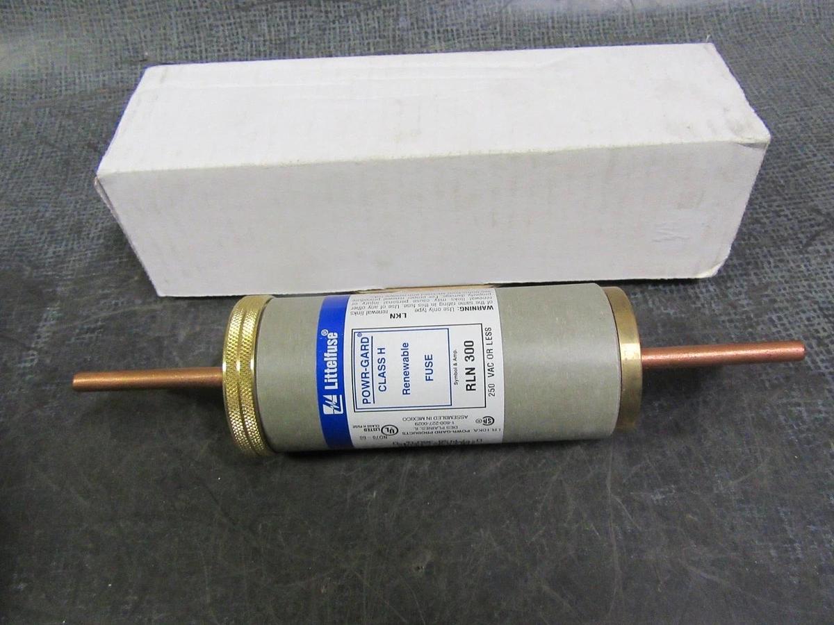 NEW LITTELFUSE RLN300 RENEWABLE FUSE CLASS H 300 AMP 250 VOLT RLN300 *WARRANTY*