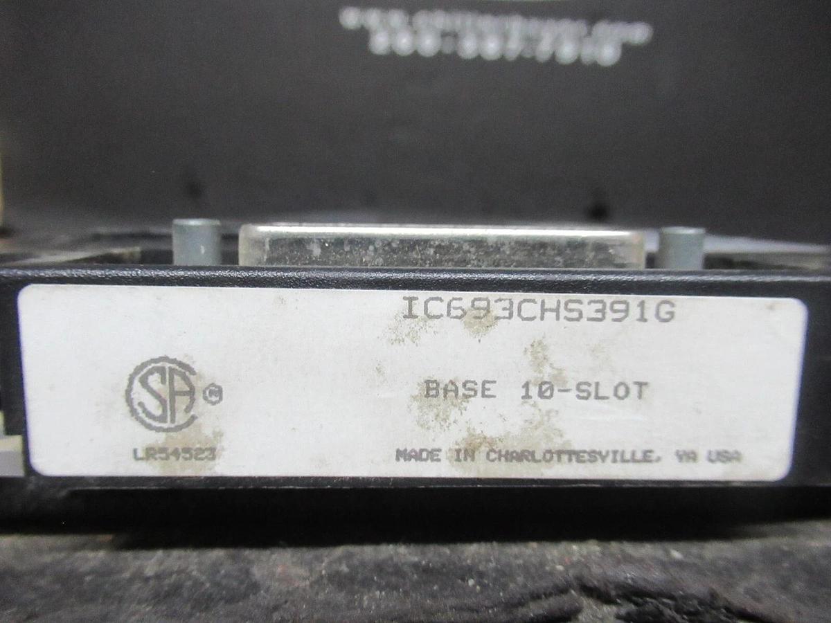 Used GE FANUC PROGRAMMABLE 10 SLOT BASE IC693CHS391G **WARRANTY INCLUDED**