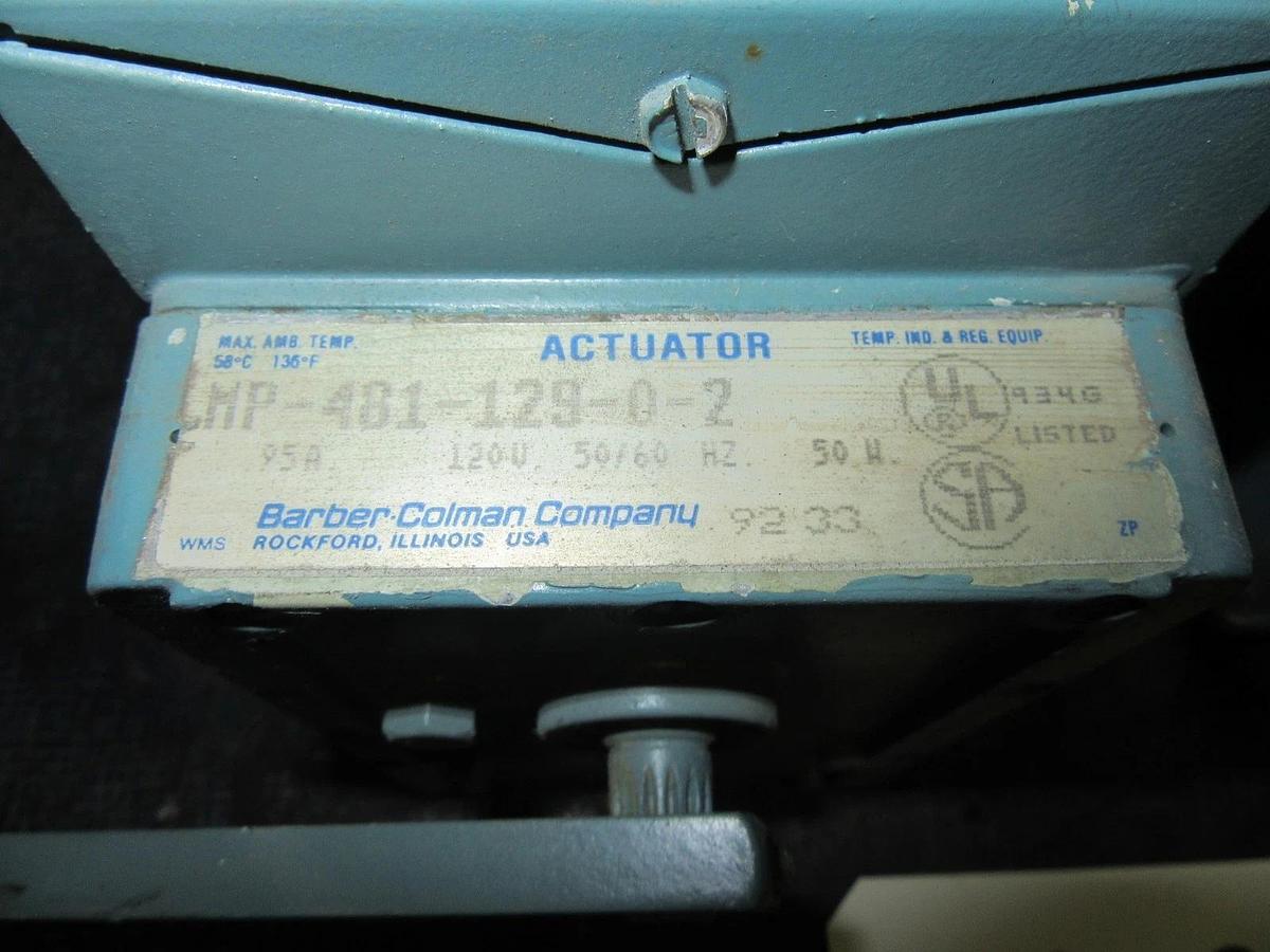 Used BARBER COLMAN ACTUATOR MP-481-129-0-2 120 VAC 1-PHASE 0.95 AMP 50 WATT