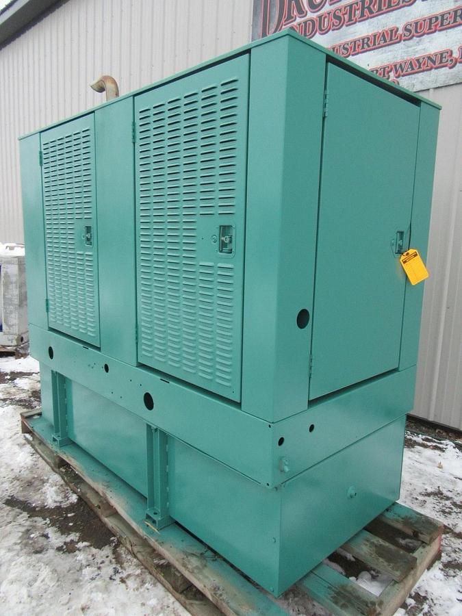 Used 40 KW 50 KW DIESEL GENERATOR CUMMINS 120/240V B3.9-G1 RECONNECTABLE VIDEO