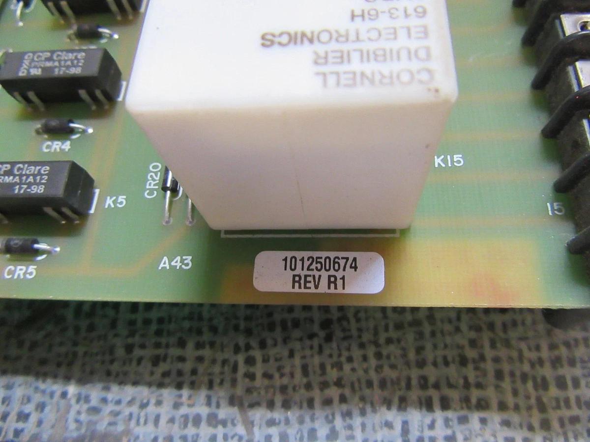 Used EXIDE SUPERVISORY CONTACTS RELAY BOARD 118302402 REV B 101250674 R1