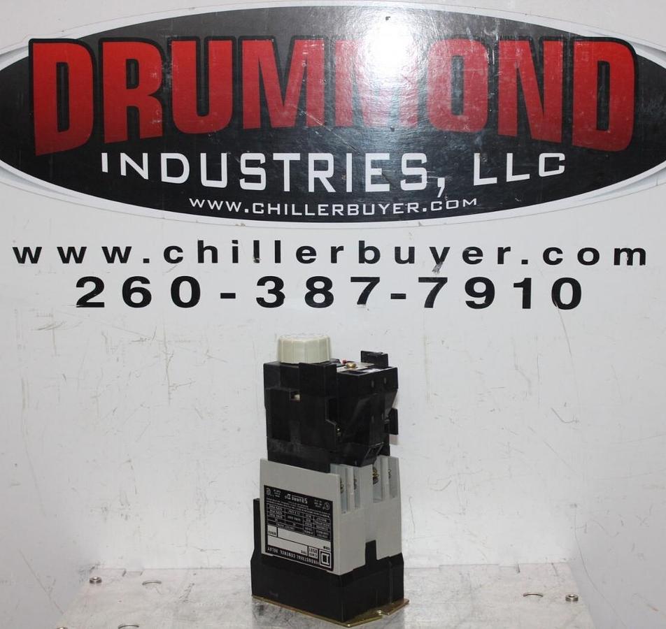 Used SQUARE D INDUSTRIAL CONTROL RELAY 8501-X0-40-9714 W/ TIMING RELAY 8501-XTE1