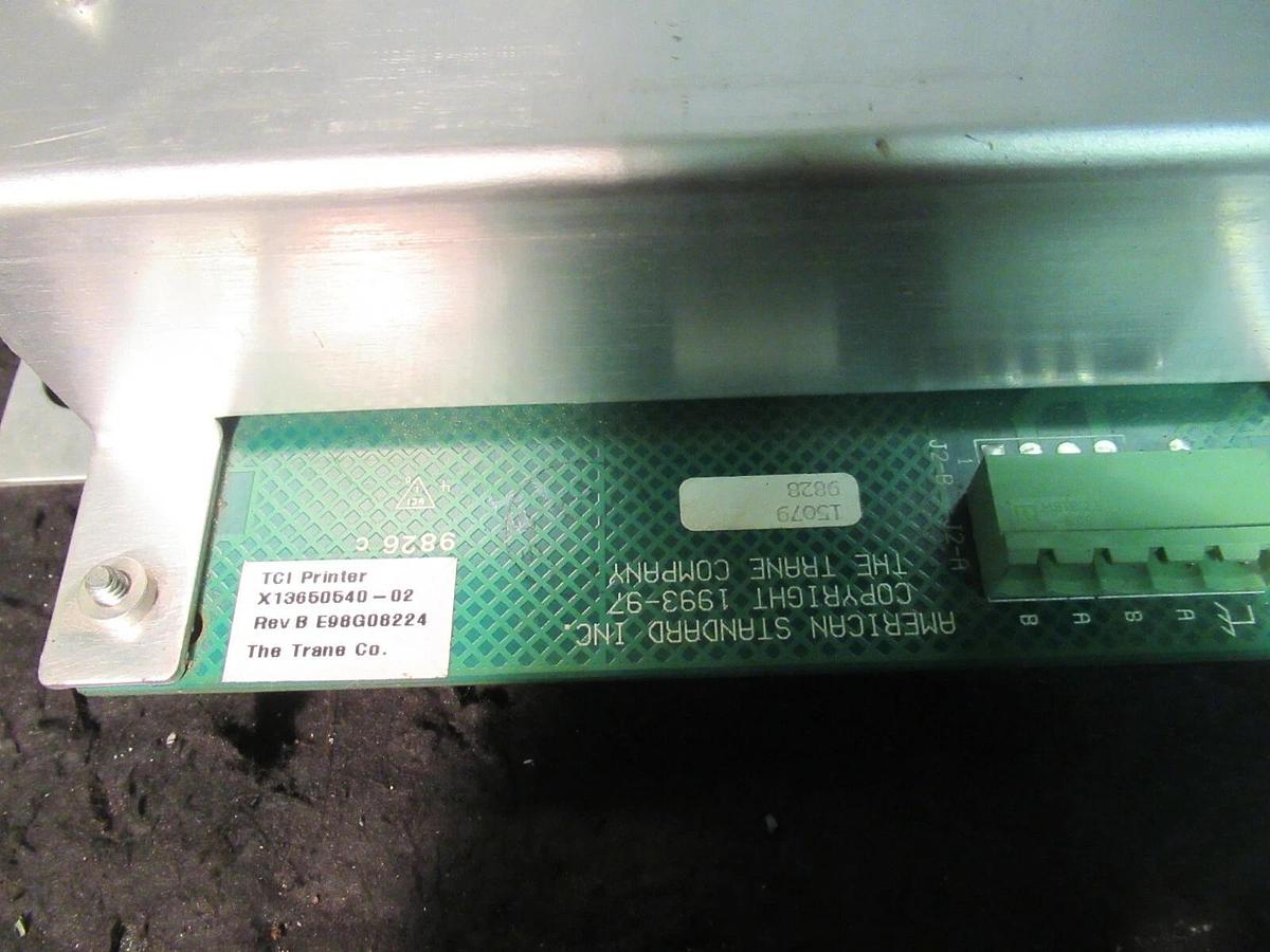 Used TRANE CHILLER TCI PRINTER FUNCTION CONTROL MODULE X13650540-02 REV B *WARRANTY*