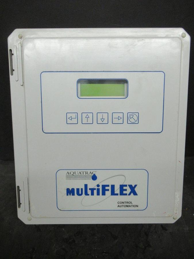 Used AQUATRAC INSTRUMENTS MULTIFLEX COOLING TOWER CONTROLLER M5T-CP-T2-TF-RC DRIVE
