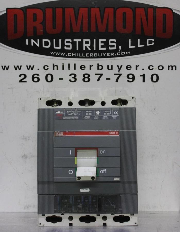 Used ABB CIRCUIT BREAKER SACE S6 S6H 600 AMP 600 VAC 3-POLE **WARRANTY INCLUDED**