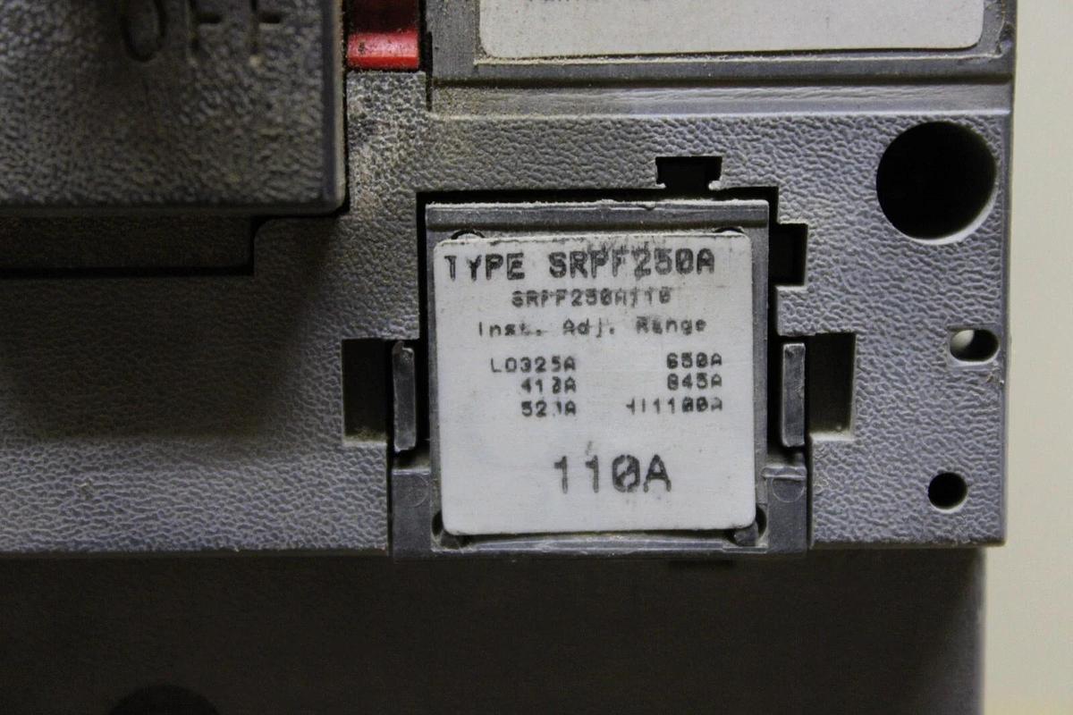 Used GE SPECTRA RMS CIRCUIT BREAKER SFHA36AT0250 110 AMP 3-POLE 600 VAC **WARRANTY**