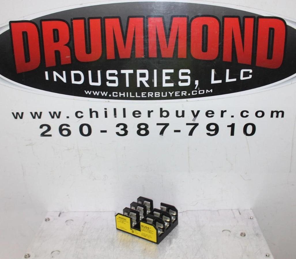 Used BUSS FUSE HOLDER BM6033SQ 30 AMP 600 VOLT 3-POLE **WARRANTY INCLUDED**