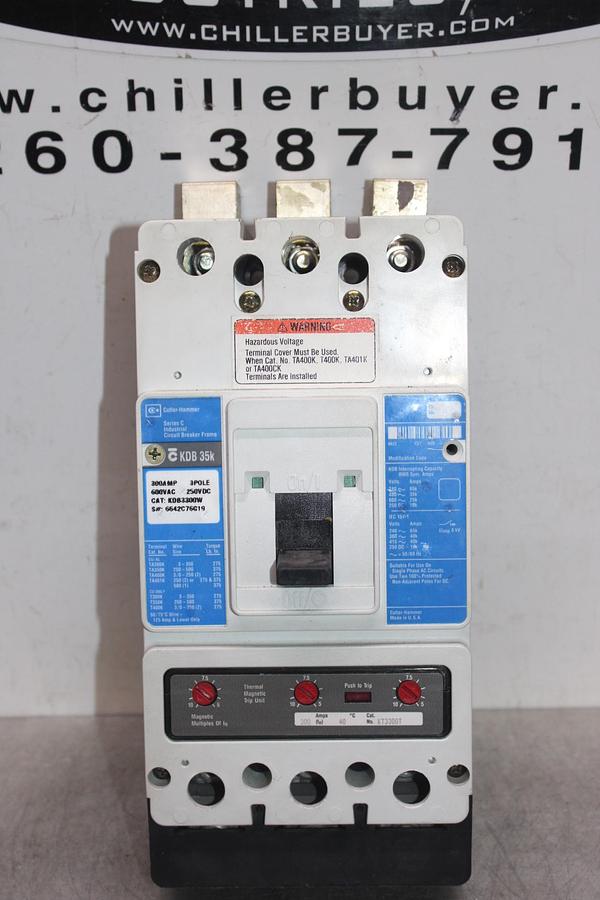 Used ALLEN-BRADLEY CIRCUIT BREAKER 140U-N5L3-E12 SER. A 1200 AMP 600 VAC 3-POLE