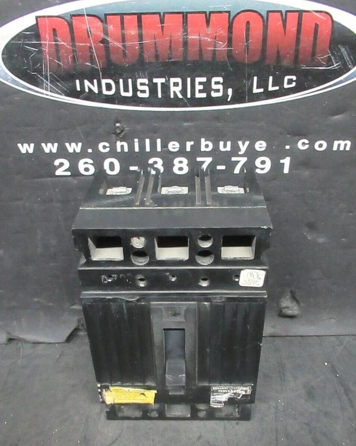 Used GENERAL ELECTRIC MOLDED CASE SWITCH TED134Y100 480 VAC 100 AMP 3-POLE