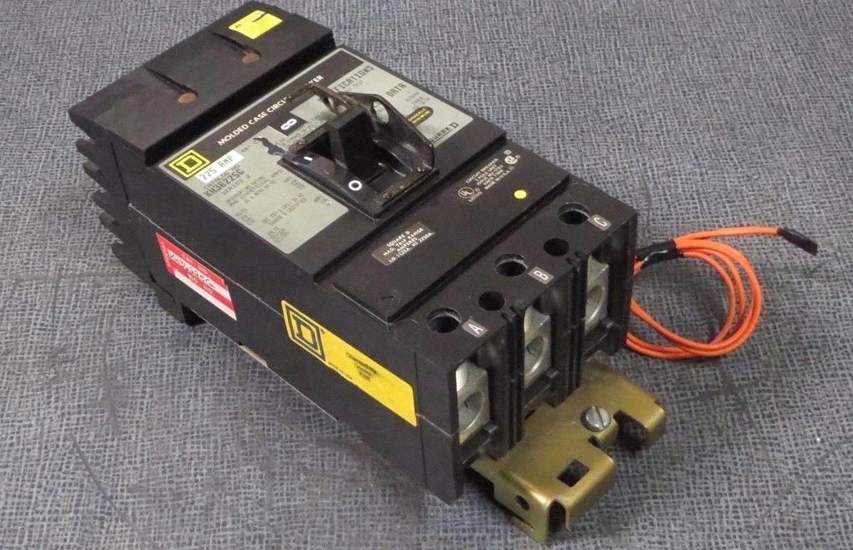 Used SQUARE D I-LINE BREAKER KH36225G 225 AMP 600 V 3 POLE W/ GROUND FAULT SHUNT