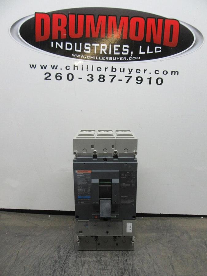 Used MERLIN GERIN COMPACT CIRCUIT BREAKER NSJ400L 160/400 AMP 600 VOLT 3-POLE 3-PHASE