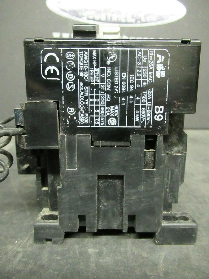 Used ABB CONTACTOR B9-30-10 21 AMP 600 VAC 7.5 HP **WARRANTY INCLUDED**