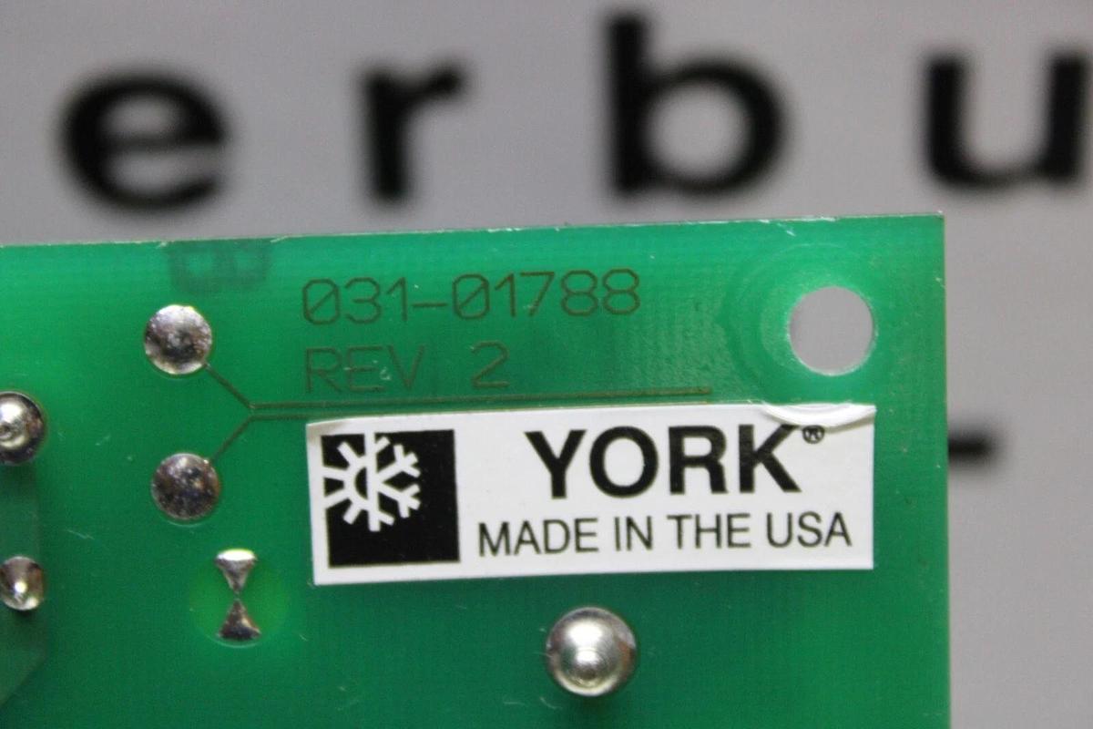 Used YORK HVAC EXPANSION CONTROL CIRCUIT BOARD 031-01788-000 REV. B **WARRANTY**