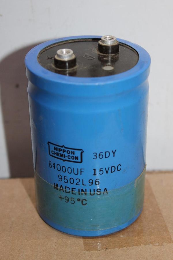 Used NIPPON CHEMI-CON CAPACITOR 9502L96 15 VDC 84000 uF **WARRANTY INCLUDED**