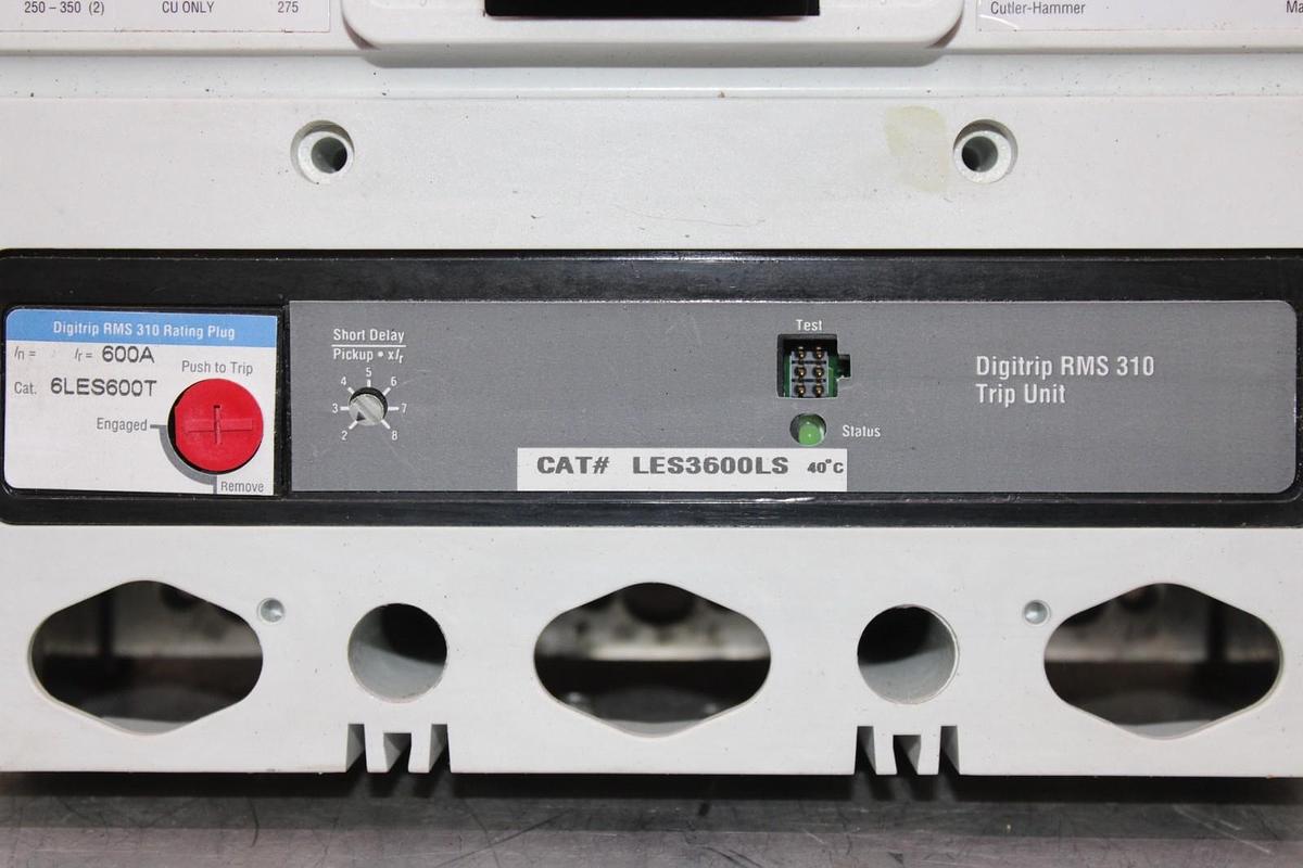 Used CUTLER HAMMER CIRCUIT BREAKER LDC36600 600 AMP 600 VAC 3-POLE LDC-100K