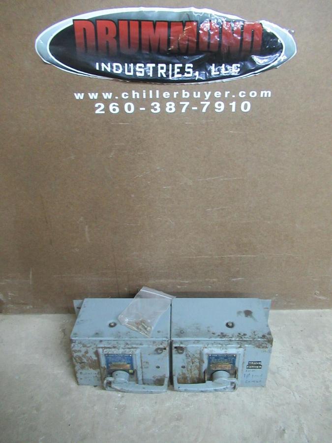 Used SQUARE D QMB SAFLEX TWIN UNIT QMB-3636-T 60/30 AMP 600 VAC 3-POLE 40/20 HP