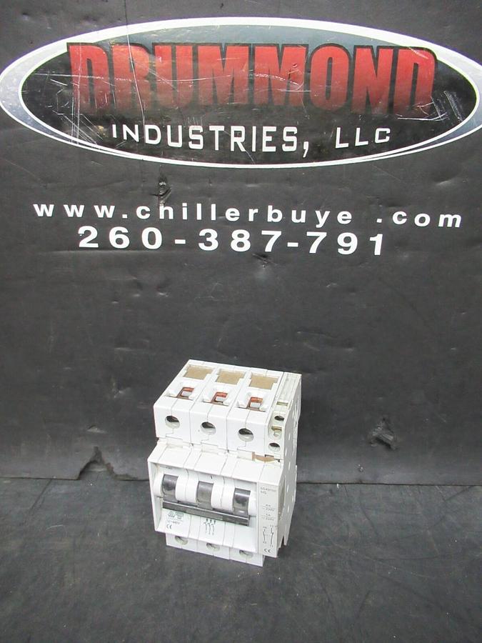 Used SIEMENS CIRCUIT BREAKER 5SX23 B10 10 AMP 480 VAC 3-POLE W/ AUXILLIARY