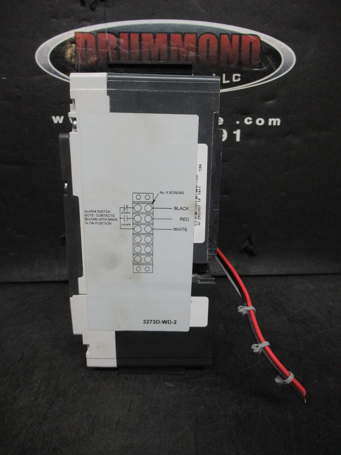 Used SIEMENS CIRCUIT BREAKER HFS3S250L TYPE: HFGA FRAME: FG 200 AMP 600 VAC 3-POLE