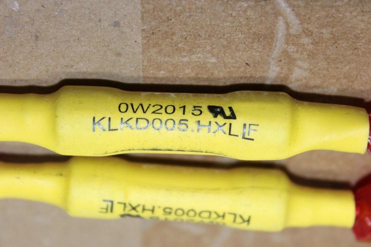 Used LOT OF 3 LITTELFUSE FUSE LINK KLKD005.HXLLF OW2015 5 AMP 600 VOLT