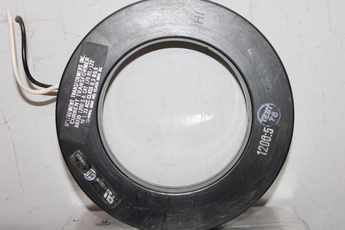 Used INSTRUMENT TRANSFORMER CURRENT TRANSFORMER 170-RL-122 1200:5 50-400HZ