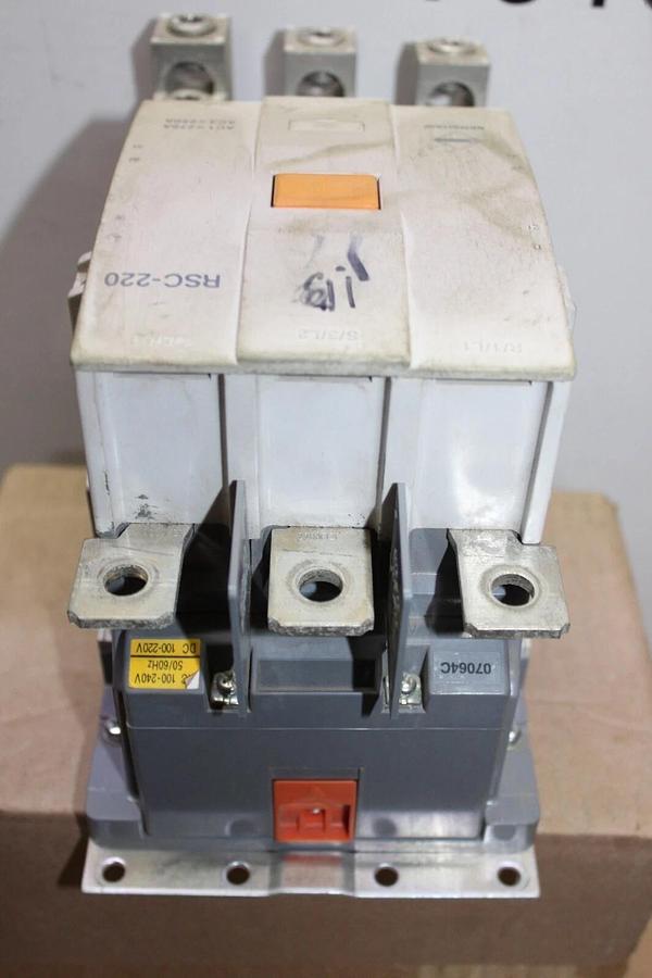 Used BENSHAW IEC CONTACTOR RSC-220 600 VAC 3-POLE 275 AMP 150 HP COIL: 240V