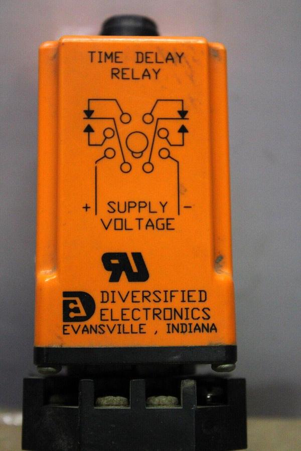 Used DIVERSIFIED ELECTRONICS TIME DELAY RELAY TDT-120-ALA-010 120 VAC 10 AMP